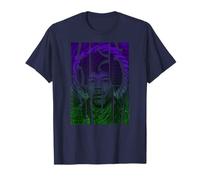 Jimi Hendrix Swirl Text Official Blues Rock Music Icon Camiseta