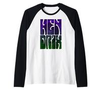 Jimi Hendrix Swirl Text Official Blues Rock Music Icon Camiseta Manga Raglan