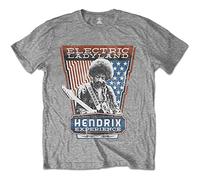 Jimi Hendrix - T-Shirt # M Grey Unisex # Electric Ladyland