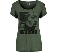 Jimi Hendrix - T-Shirt # Xl Green Femmina # Let Me Live