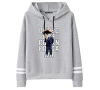 jiminhope Sudadera con Capucha Detective Conan, Sudadera Unisex con Estampado de Anime, Conan Edogawa Anime Cosplay,Sudadera Informal de Manga Larga B-