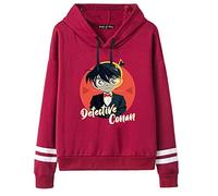 jiminhope Sudadera con Capucha Detective Conan, Sudadera Unisex con Estampado de Anime, Conan Edogawa Anime Cosplay,Sudadera Informal de Manga Larga B-