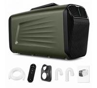 JIMINHUIXIN Aire Acondicionado Portátil 5200 BTU, 12V/24V/220V Climatizador Silencioso para Camping Caravana Camper Tienda, 400W Bajo Consumo con Compresor, 4-en-1 Frío Deshumidificador Ventilador