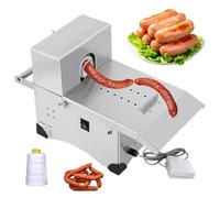 JIMINHUIXIN MáQuina AutomáTica para Nudos Salchichas, 110V/220V Atadora Profesional De Embutidos, Longitud Ajustable, 2 Modos, para Restaurantes Y Hogar