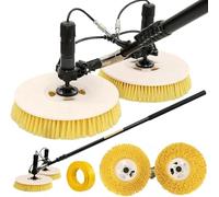 JIMINHUIXIN Robot Limpiador Solar 3.5m/5.5m/7.5m, Máquina de Lavado de Paneles Fotovoltaicos con Varilla Telescópica, Doble Cabezal con 2 Cepillos Redondos, Equipo de Limpieza Profesional