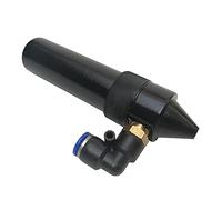 JIMINISO 1set CO2 láser cabeza lente tubo+aire boquilla+salida láser diámetro 20mm longitud focal 50.8/63.5/101mm grabado máquina de corte