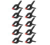Jimkply - Juego de 10 pinzas de resorte de nailon de 2 pulgadas con mordaza móvil, para carpintería, proyectos de bricolaje y estudios fotográficos