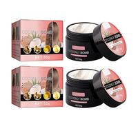 Jimkply Mascarilla Capilar De Coco, 2 Piezas, Reparación Profunda, Efecto Alisador Que Restaura El Brillo Y La Suavidad Del Cabello Dañado, Nutrición Completa Desde La Raíz Hasta Las Puntas