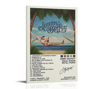 Jimmy Buffett - Póster impermeable con igual tensión en todas las partes, pósteres de arte de pared, impermeables, impresión en casa, a prueba de humedad, fácil de instalar y resistente a la