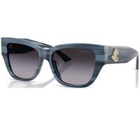 Jimmy Choo Mujer JC5039BU 50728G Gafas de sol Acetato Azul Gris Pillow Normal Sombreado