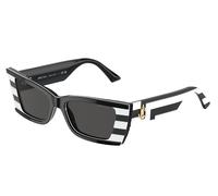 Jimmy Choo Mujer JC5009 502987 Gafas de sol Acetato Blanco / Negro Gris Cuadrada Normal