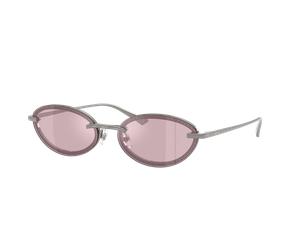 Jimmy Choo Mujer Sunglass JC4020B - Color del Marco: Gunmetal, Color de la Lente: Flash espejo violeta y plateado