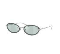 Jimmy Choo Mujer Sunglass JC4020B - Color del Marco: Plateado, Color de la Lente: Flash azul celeste y plateado