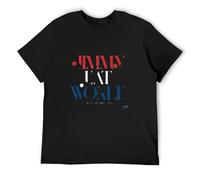 Jimmy Eat World Swoop - Camiseta de algodón para hombre, color negro, Negro , XL