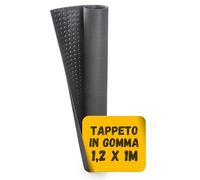 Jimmy Gum 8054144380018 Alfombra de goma con sello negro, 1,2 X 1 M