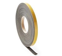 JIMMY GUM - Junta burlete de ventanas y puertas negra de 6 x 20 mm - Junta adhesiva aplicable para bricolaje - Tira selladora de 10 m para puertas y ventanas - Junta de puerta blindada