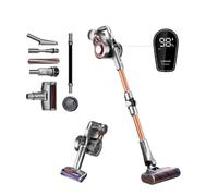 JIMMY H9 Pro - Escoba eléctrica sin cable flexible, batería extraíble, 600 W, 200 AW y 25 Kpa potencia, autonomía 80 min, pantalla smart LED , tecnología adaptativa, filtro HEPA y estación de carga