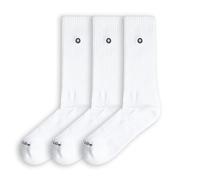 Jimmy Lion - Calcetines Athletic Essentials Lion. Bundle de 3 pares estilo deportivo, media caña, color blanco, talla 36-40.