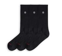 Jimmy Lion - Calcetines Athletic Essentials Lion. Bundle de 3 pares estilo deportivo, media caña, color negro, talla 36-40.