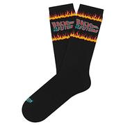 Jimmy Lion Calcetines Back to the Future para hombre y mujer inspirados en uno de los mayores éxitos de la historia del cine y con la marca exclusiva de calidad Athletic Fire - Negro Talla única