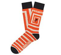 Jimmy Lion Calcetines color Naranja con estampados de Hitchcock Vertigo, fabricados en algodón peinado de primera calidad. Talla 41-46 en media caña. ¡Camina con estilo!