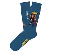 Jimmy Lion Calcetines con estampados de Basquiat, fabricados en algodón peinado de primera calidad. Talla 36-40 | 41-46 en media caña. ¡Camina con estilo!