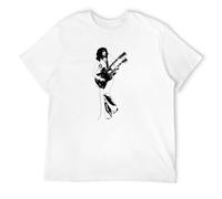 Jimmy Page Urban Image T-Shirt Outrider Playing Up A Storm Guitor Boogi Men's White 3XL