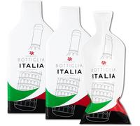 JIMMY THE FOX | Bolsas Reutilizables para Vino | Paquete de 3 | Funda Protectora de Botellas de Triple Capa | A Prueba de Fugas y Golpes | Ideal para Viajar | Bottle Italy