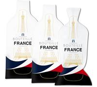 JIMMY THE FOX | Bolsas Reutilizables para Vino | Paquete de 3 | Funda Protectora de Botellas de Triple Capa | A Prueba de Fugas y Golpes | Ideal para Viajar | Bottle France