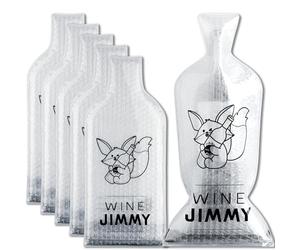 JIMMY THE FOX | Bolsas Reutilizables para Vino para Viajar | Paquete de 6 | Funda Protectora de Triple Capa para Botellas | A Prueba de Fugas y Resistente a los Golpes | Equipaje para avión y Crucero