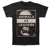 Jimmysea Animals As Leaders Skull Men's T-Shirt Unisex Black Men Tees M