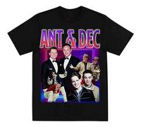 Jimmysea Ant & DEC Homage Men's T-Shirt Unisex Black Men Tees L