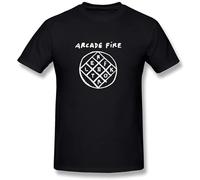 Jimmysea Arcade Fire Album Men's T-Shirt Unisex Black Men Tees S