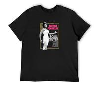 Jimmysea Aretha Franklin Soul Sister Jersey Men's T-Shirt Unisex Black Men Tees XL