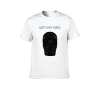 Jimmysea Nothing More Skull Men's T-Shirt Unisex White Men Tees XXL