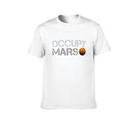 Jimmysea Occupy Mars As Worn by Elon Musk Men's T-Shirt Unisex White Men Tees 3XL