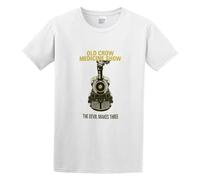 Jimmysea Old Crow Medicine Show Men's T-Shirt Unisex White Men Tees S