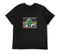 Jimmysea Old Gregg Easy Now Fuzzy Little Man Peach Men's T-Shirt Unisex Black Men Tees L