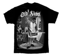 Jimmysea Old School Cholo Gangster Lowrider Chicano Art David Gonzales DGA Men's T-Shirt Unisex Black Men Tees S