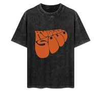 Jimmysea Rubber Soul Men's T-Shirt Unisex Black Men Tees L