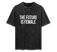 Jimmysea The Future Is Female Men's T-Shirt Unisex Black Men Tees S