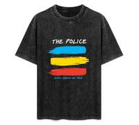 Jimmysea The Police Band Every Breath You Take Synchronicity Logo Men's T-Shirt Unisex Black Men Tees S