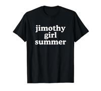 Jimothy Girl Summer Raccoon Camiseta gráfica económica, Hombre, Negro, S