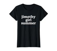 Jimothy Girl Summer Raccoon Camiseta gráfica económica, Mujer, Negro, S