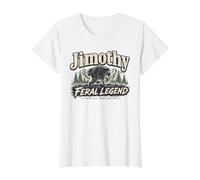 Jimothy Leyenda Salvaje Seattle Washington Wild Spirit Camiseta gráfica económica, Mujer, Blanco, S