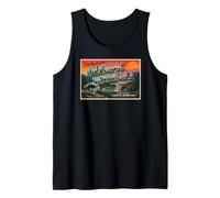 Jimothy Olympic Peninsula Washington Vintage Postal Camiseta sin Mangas