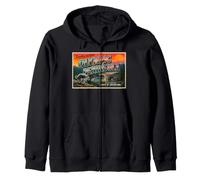 Jimothy Olympic Peninsula Washington Vintage Postal Sudadera con Capucha