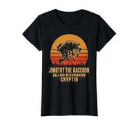 Jimothy Raccoon Ballard Barrio Cryptid Seattle Regalo Camiseta gráfica económica, Mujer, Negro, XS