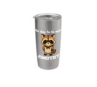 Jimothy Raccoon Está bien ser raro Vaso térmico de acero inoxidable de doble pared