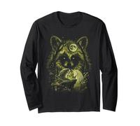 Jimothy Raccoon Magical Unicorn Luna Llena Cottagecore Mujer Manga Larga